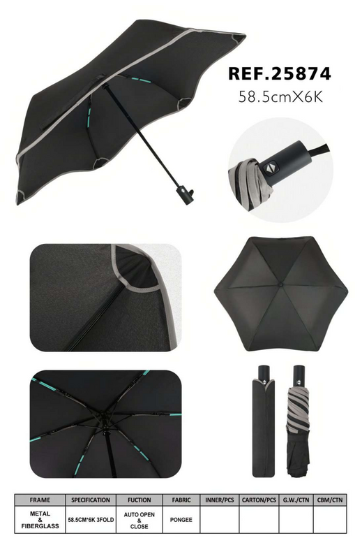 Automatic safety tail umbrella-25874