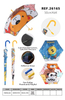 Kids' Safe Cartoon Printed Stick Umbrella-26165