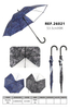 Starry Sky Printed Auto Open Rotatable Stick Umbrella-26021