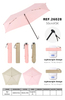 Ultra‑Light 5‑K Rib Manual 3‑Fold UV Umbrella-26028