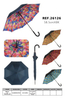 Floral Printed double-layer Auto Open Stick Umbrella-26126
